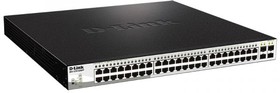 DL-DGS-1210-52MPP/E2A, Коммутатор WebSmart с 48 портами 10/100/1000Base-T и 4 портами 1000Base-X SFP PoE