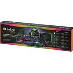 Клавиатура и мышь комплект Intro DX750 игровые 1200-3600dpi + коврик черный