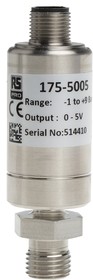 Фото 1/5 Pressure Sensor, -1bar Min, 9bar Max, Analogue Output, Relative Reading