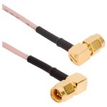 135104-01-M0.50, RF Cable Assemblies SMA R/A Plug/SMA R/A Plug CBL 0.50MET