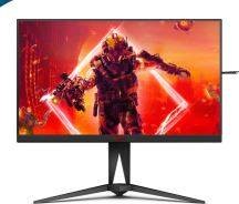 Фото 1/9 AG275QXN/EU, МОНИТОР 27" AOC AGON AG275QXN Black с поворотом экрана (VA, 2560x1440, 165Hz, 1 ms, 178°/178°, 400 cd/m, 80M:1, +2xHDMI)