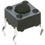 PTS645VH832 LFS, IP40 Grey Button Tactile Switch, SPST 50 mA 3.5 (Dia.)mm ...