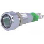 SMLD 08214, Индикат.лампа: LED, плоский, 24-28ВDC, 24-28ВAC, Отв: d8,2мм, IP67