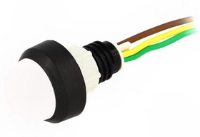 Фото 1/2 LGY-D20-24AC/DCWK, Индикат.лампа: LED, выпуклый, 24ВDC, 24ВAC, Отв: d13мм, IP40