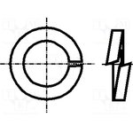 K5/D127-A2, Шайба, пружинная, M5, D=9,2мм, h=1,2мм, нержавеющая сталь А2