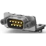 D-Sub plug, 9 pole, standard, equipped, angled, solder pin, 3-338168-2