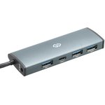 Разветвитель USB Digma (HUB-3U3.0С-UC-G) 4порт. серый
