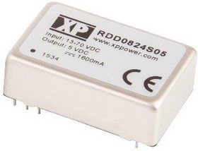 RDD0824S12, Isolated DC/DC Converters - Through Hole DC-DC CONV, RAILWAY, 8W, single output