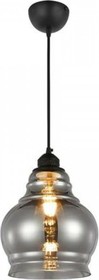 Декоративный светильник на подвесе RONDO Титановый E27 1M СТЕКЛО 021-018-0001 HRZ33003033