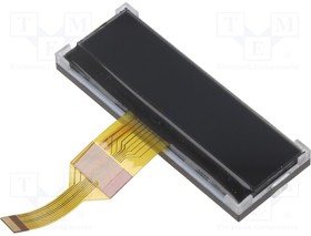 RX1602N-LLW-TS, Дисплей: LCD; графический; COG,VA Negative; 68,2x25,2x9,7мм; LED