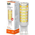 LLE-CORN-7-230-30-G9, Лампа LED CORN капсула 7Вт 230В 3000К керамика G9 IEK