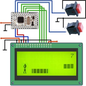 Игра бегущий человек на Arduino