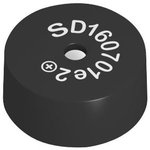 SD160701, Piezo Buzzers & Audio Indicators Round 16mmx7mm 4096Hz Vin=1-5V