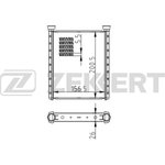 Радиатор печки ZEKKERT MK5126 Hyundai Solaris IV 10-, Kia Rio III 11-