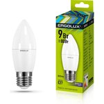 Электрическая светодиодная лампа LED-C35-9W-E27-6K Свеча 9Вт E27 6500K 172-265В 13172