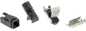 Фото 1/3 09451511121, RJ Industrial Series Female RJ45 Connector, Cable Mount, Cat5