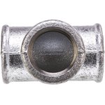 770130206, Galvanised Malleable Iron Fitting Tee, Female BSPP 1in to Female BSPP ...