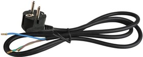 Volsten S-LR2, Черный (сетевой кабель с угловой евровилкой, земля, 1,5 м)