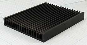 Охладитель (радиатор охлаждения) 150x132x 20, тип F37, аллюминий, BLA277-150, черный