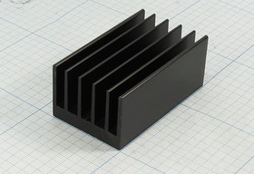 Охладитель (радиатор охлаждения) 70x 41x 30, тип F03, аллюминий, HS184-70, черный
