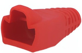 Фото 1/2 MHRJ45SRB-R, Корпус вилки RJ45, 6мм, Цвет: красный