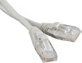 PL1224, Патч-корд UTP кат.5E RJ-45 вилка - RJ-45 вилка, 10 м, серый