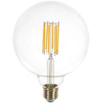 LED-G125-15W/3000K/E27/CL PLS02WH Лампа светодиодная. Форма шар, прозрачная ...
