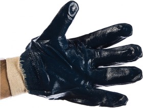 Фото 1/6 перчатки МБС, нитриловые, полный облив G-086
