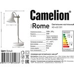 Camelion KD-432 C01 белый (Светильник настольный Rome, 1х E27, 40Вт, 230В,)