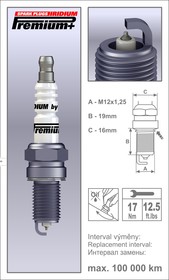 Свеча зажигания IRIDIUM Premium + P48 BR15YIR11 (2106)