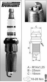 Свеча зажигания IRIDIUM PREMIUM + BRISK P5