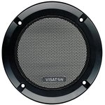 GRILLE10RS, Black Round Speaker Grill, 100mm