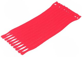 Фото 1/2 130-00014, Hook and Loop Cable Tie 200 x 12.5mm Polyamide 6.6 / Polypropylene Red