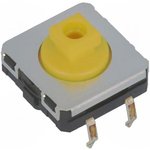 B3W-4055, Tactile Switches 12x12mm NoGroundTerm Prjctd 7.3mmH 350OF