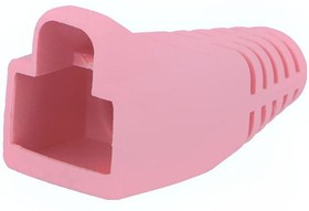 Фото 1/2 MHRJ45SRB-PK, Корпус вилки RJ45, 6мм, Цвет: розовый