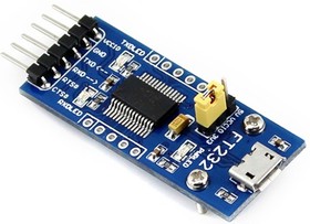 Фото 1/10 FT232 USB UART Board (micro), Преобразователь USB-UART на базе FT232 с разъемом USB micro