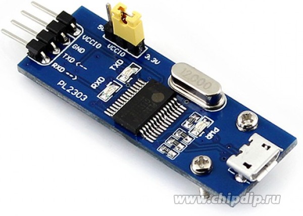 PL2303 USB UART Board (micro), Преобразователь USB-UART на базе PL2303 с разъемом USB micro