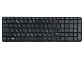 Фото 1/2 (719853-251) клавиатура для ноутбука HP Pavilion 15, 15-a, 15-e, 15-g, 15-n, 15-r, 250 G3, 255 G3, 256 G3, черная с рамкой, гор. Enter