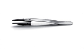 Фото 1/2 249CFR.SA.1, Tweezers Replaceable Tip / ESD Stainless Steel Straight / Thick / Strong 128mm