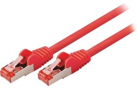CCGP85221RD015, Patch Cable, RJ45 Plug - RJ45 Plug, CAT6, S/FTP, 150mm, Red