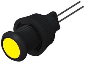 357-511-04-40, LED Indicator, Flying Lead, Fixed, Yellow, DC, 2V