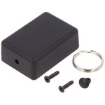1551GRBK, Enclosures, Boxes, & Cases Mini w/Key Ring Kit .79x1.38x1.97" Black