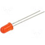 1383-2SURD/S530-A3, LED; 5mm; red; 250mcd; 40°; Front: convex; 2.4V