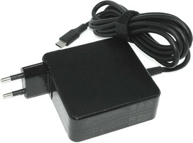 Блок питания (сетевой адаптер) для ноутбуков Asus 5-20V 2-3.25A 65W Type-C черный, в розетку Premium