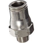 3675 04 10, LF3600 Series Straight Threaded Adaptor, R 1/8 Male to Push In 4 mm ...