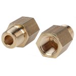 0167 13 14, Straight Threaded Adaptor, R 1/4 Male to NPT 1/4 Female ...