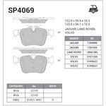 sp4069, Колодки торм.дисковые Hi-Q LAND ROVER LAND ROVER DISCOVERY SPORT R