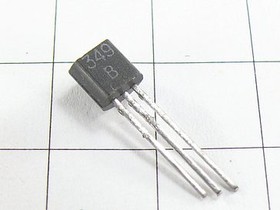 Транзистор КТ349В, тип PNP, 0,2 Вт, корпус ТО-92/КТ-26