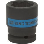 653532M, KING TONY Головка торцевая ударная шестигранная 3/4", 32 мм