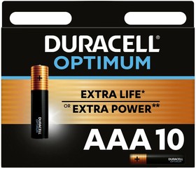 5014072, Батарейка Duracell Optimum (AAA, 10 шт.)